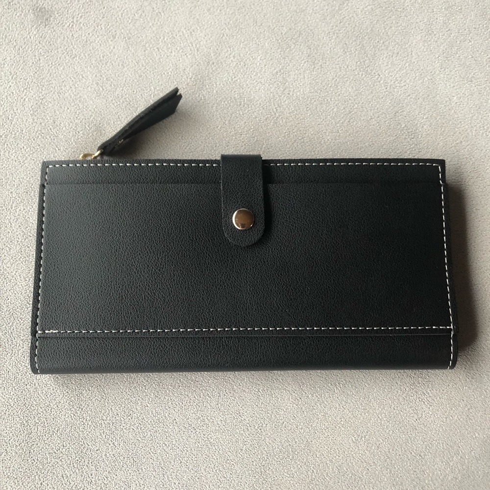 Bifold Long Wallet ~ Black ~ Brand New!